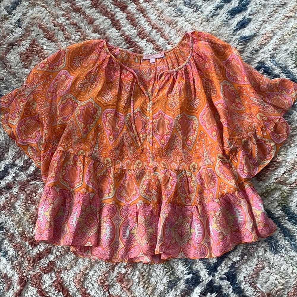 Calypso flowy paisley top